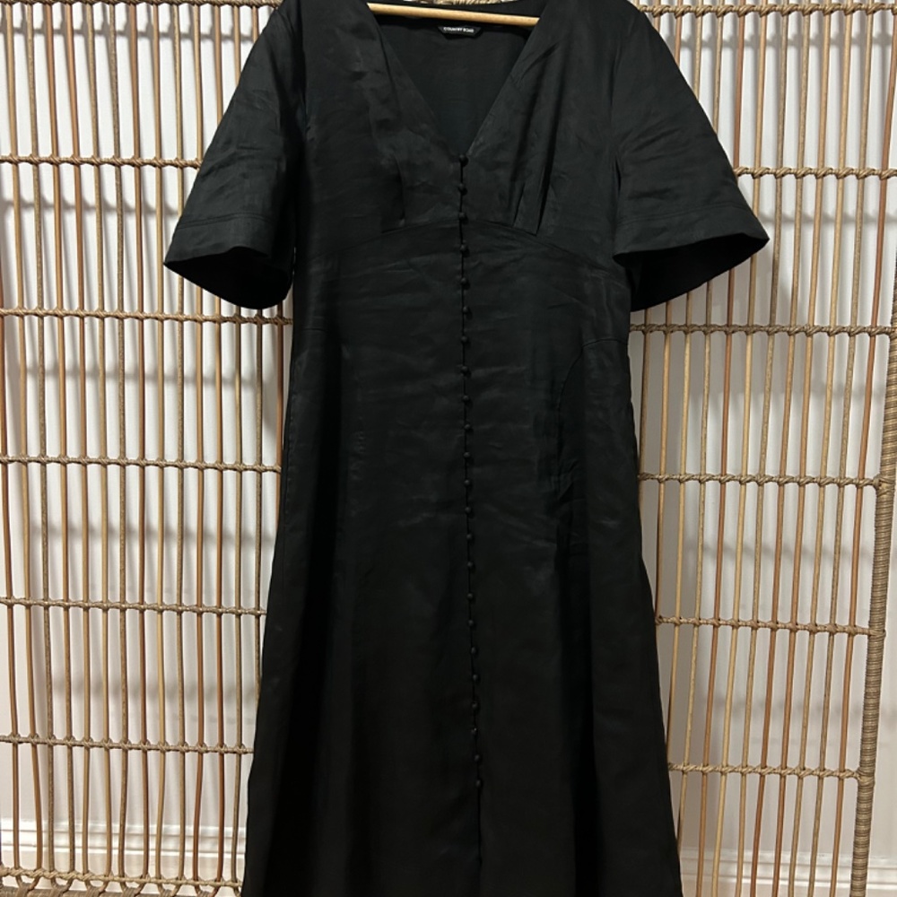 COUNTRY ROAD PANELLED MIDI DRESS WITH POCKETS SIZE 16 - Picture 3 of 4